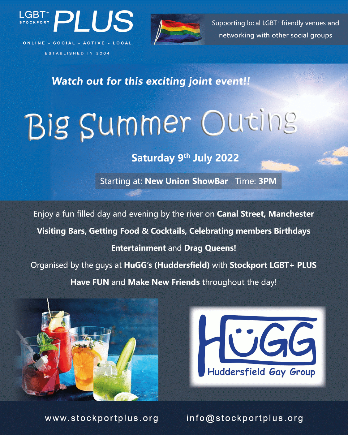 Join the PLUS and HuGGs Summer Outing